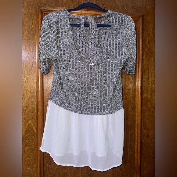 BCBGEneration half polyester half knit top - Picture 2 of 3